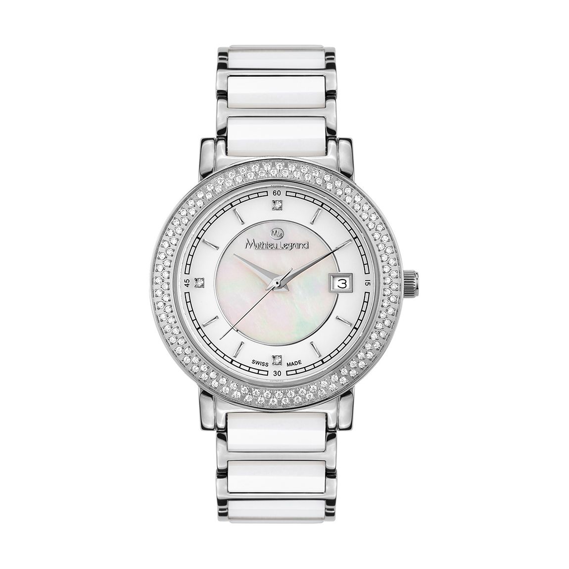 Women's Silver/White Stainless Steel Quartz Watch main product photo