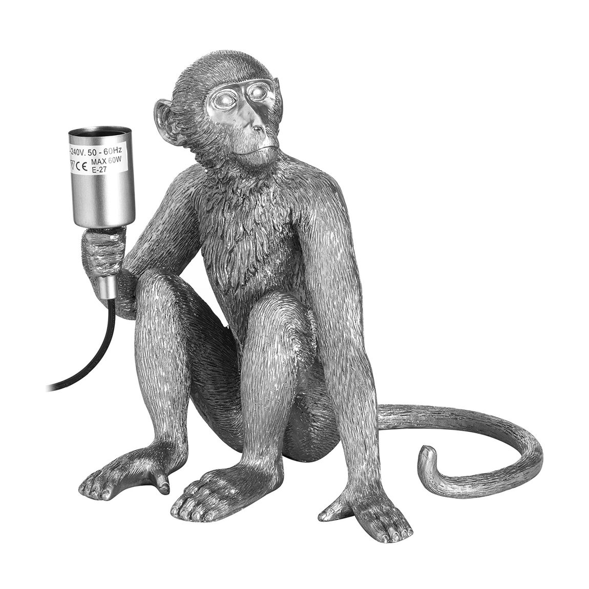 Ringo The Monkey Silver Table Lamp main product photo