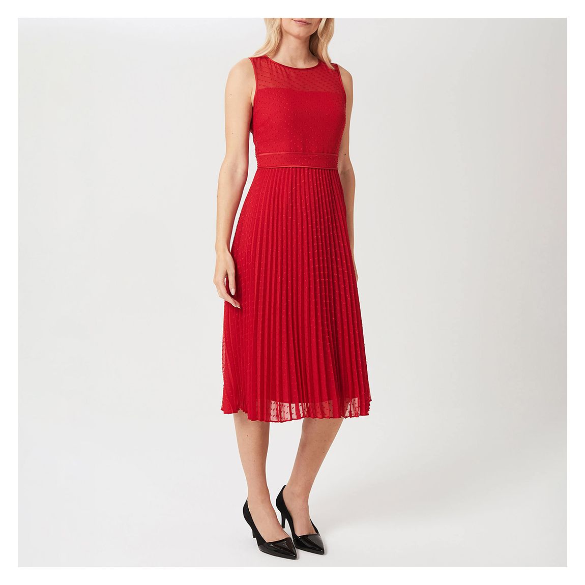 Red Palmer Dobby Dress main product photo
