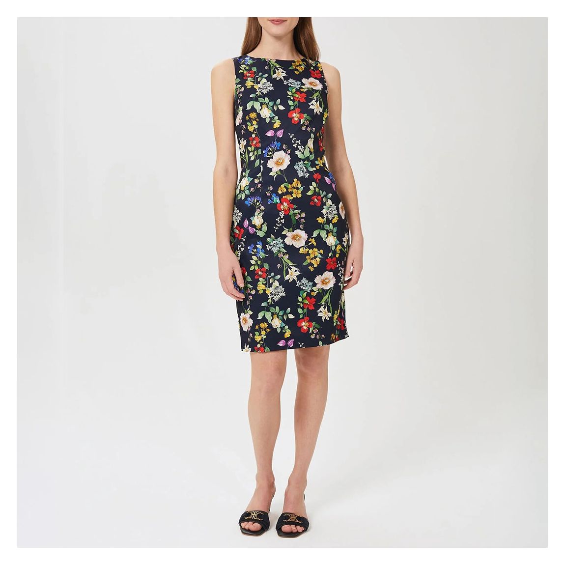 Navy Moira Printed Mini Dress main product photo
