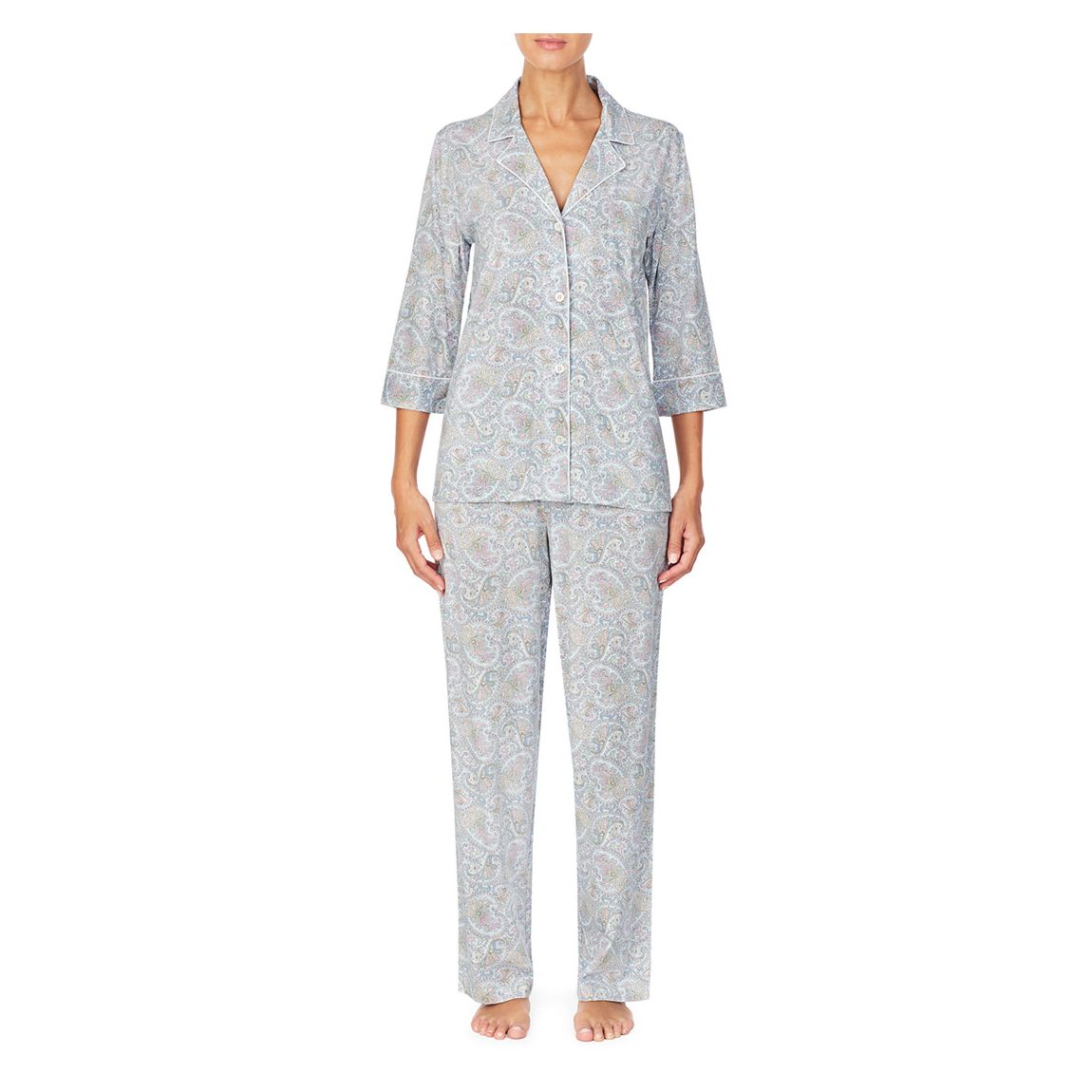 Blue Classic Cotton Blend Pyjama Set main product photo