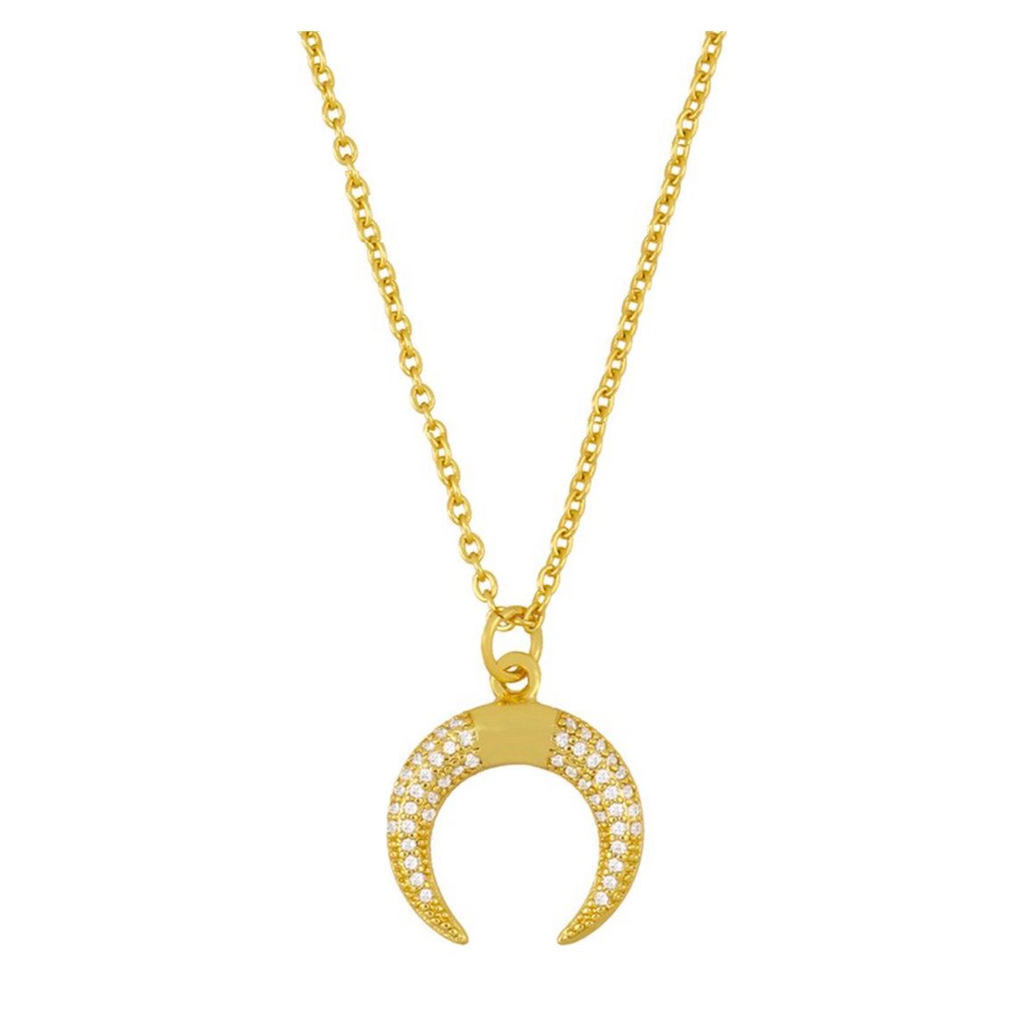 18K Gold Plated Horn Necklace main product photo