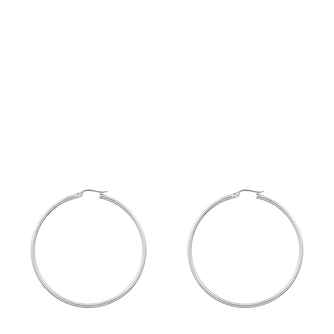 Silver Plated Large Hoop Earrings main product photo