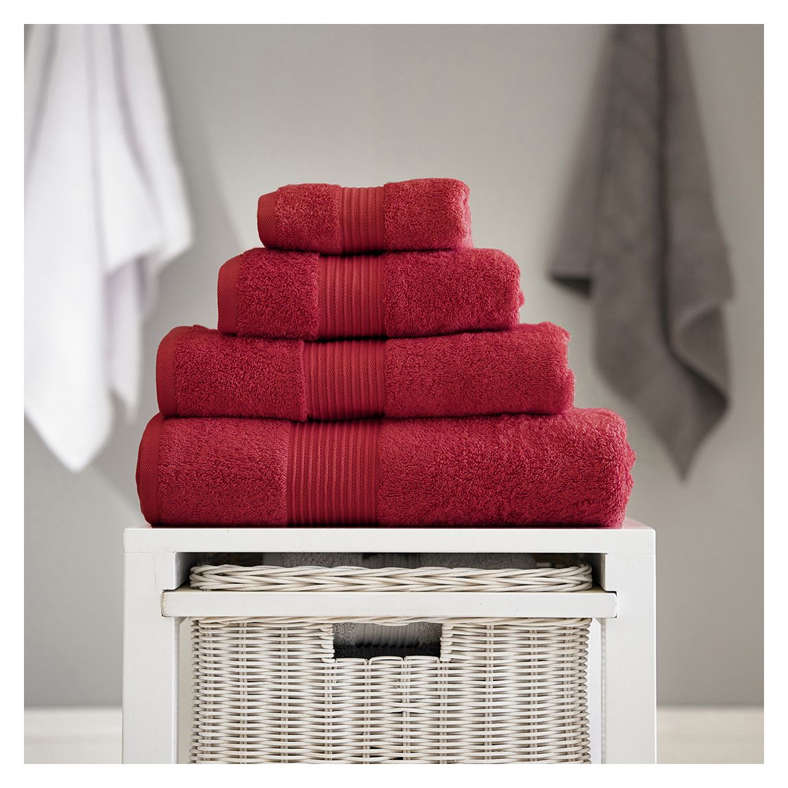 Bliss Bath Towels, Berry main product photo