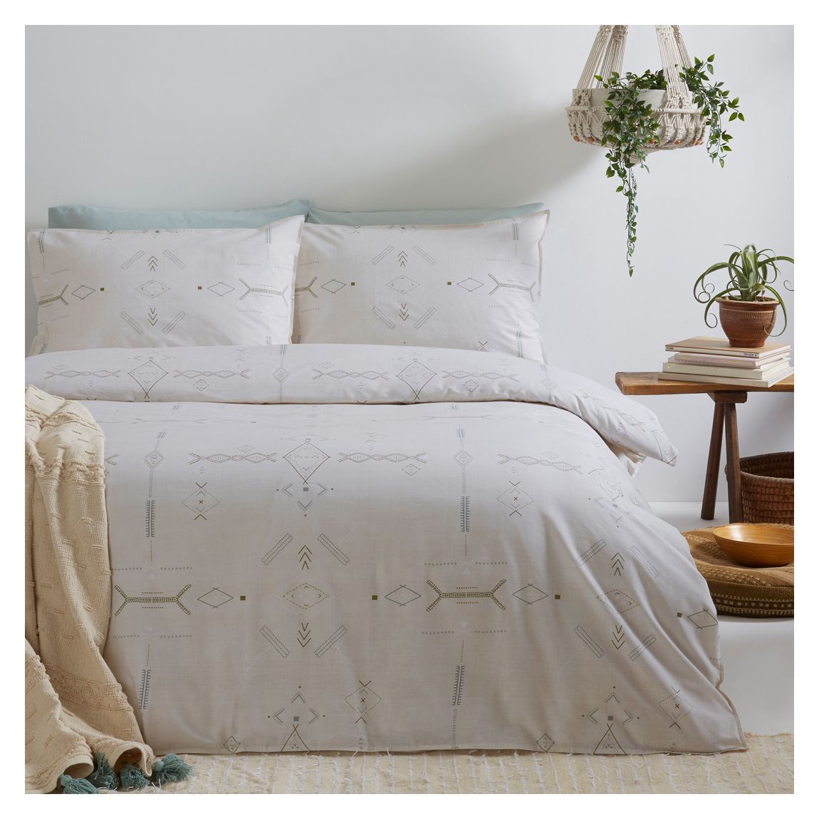 Mini Inka Single Duvet Cover Set, Natural main product photo