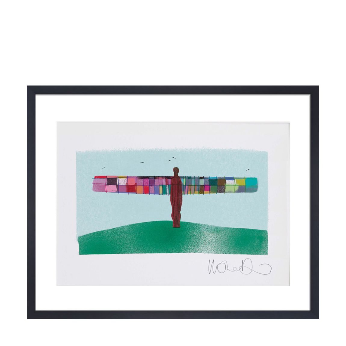 Angel Of The North 40x50cm Framed Print main product photo