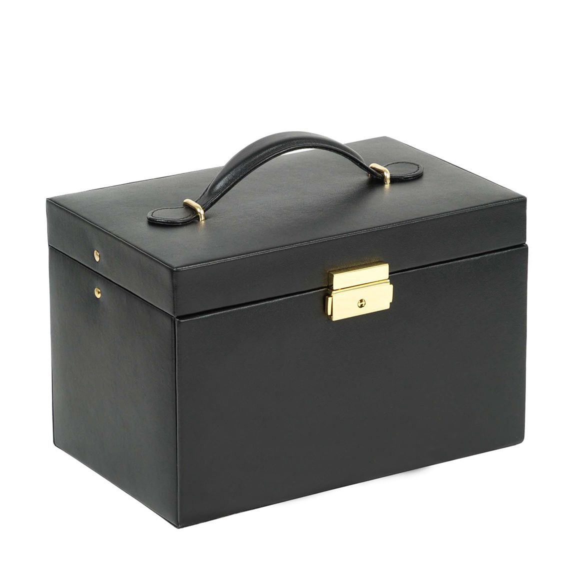 Women's Black Large Wolf Heritage Jewellery Box main product photo