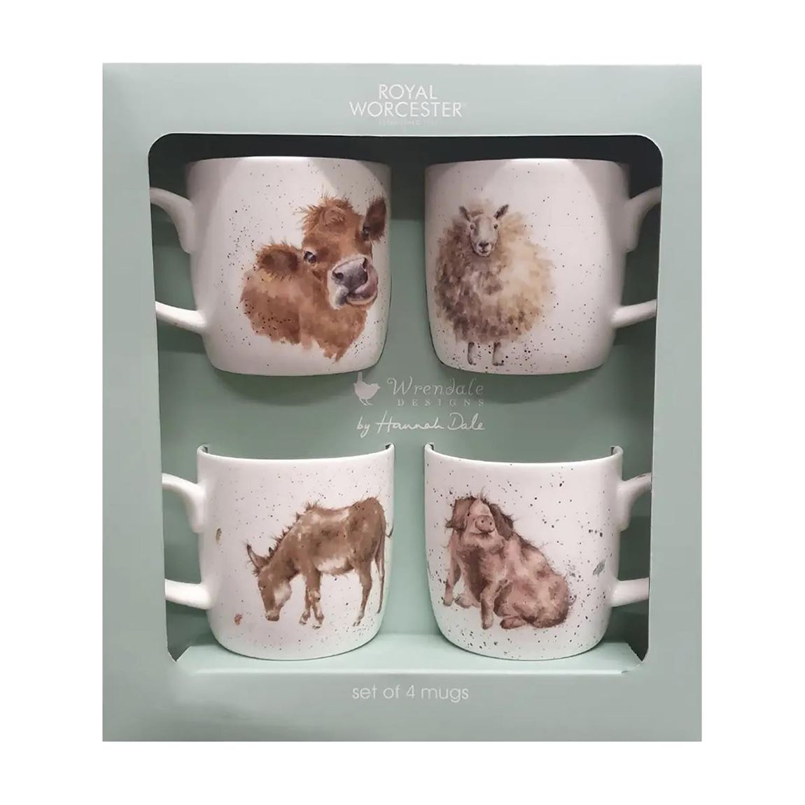 Set of 4 Animal Mugs Gift Set main product photo