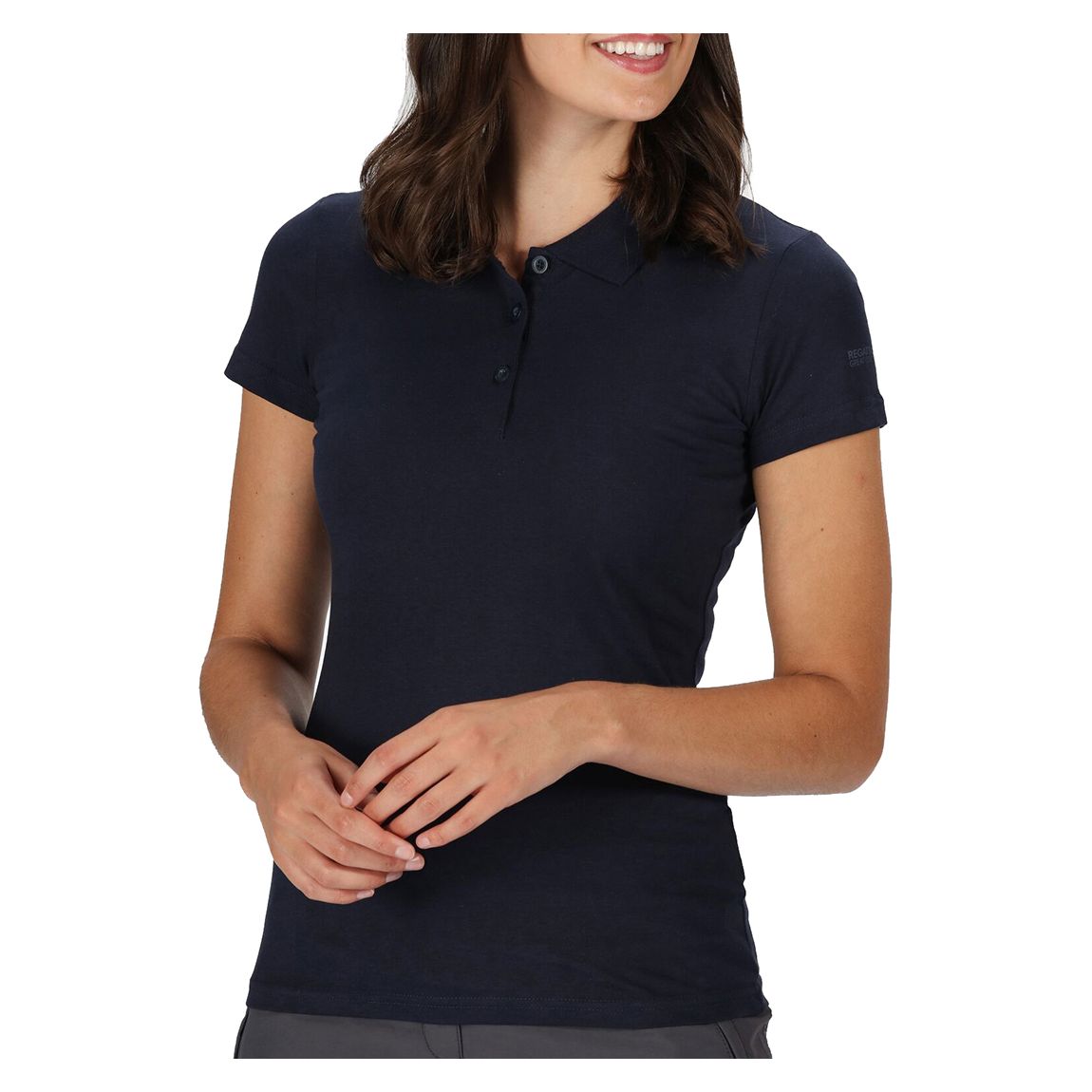Navy Coolweave Cotton Polo main product photo