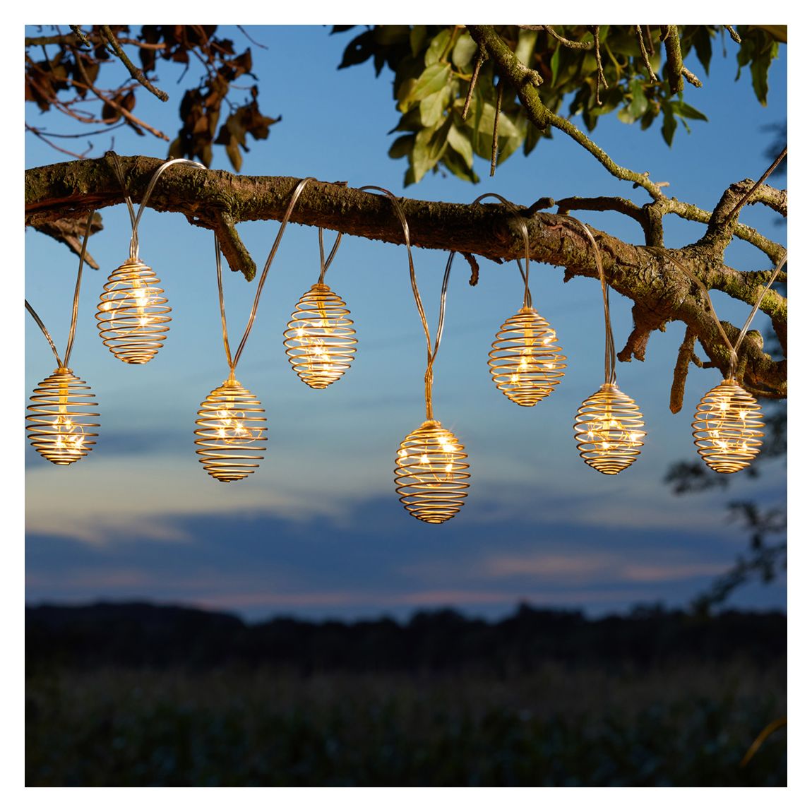 Set of 10 Spiralight Solar String Lights main product photo