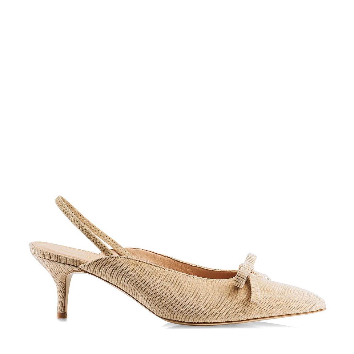 Beige Lizard Print Windsorm Kitten Heel Mules main product photo