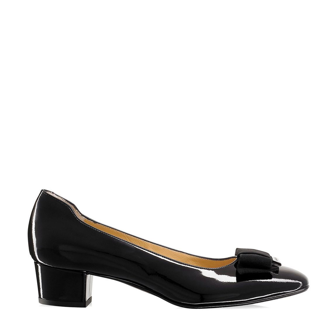 Black Leather Bowline Court Shoes main product photo