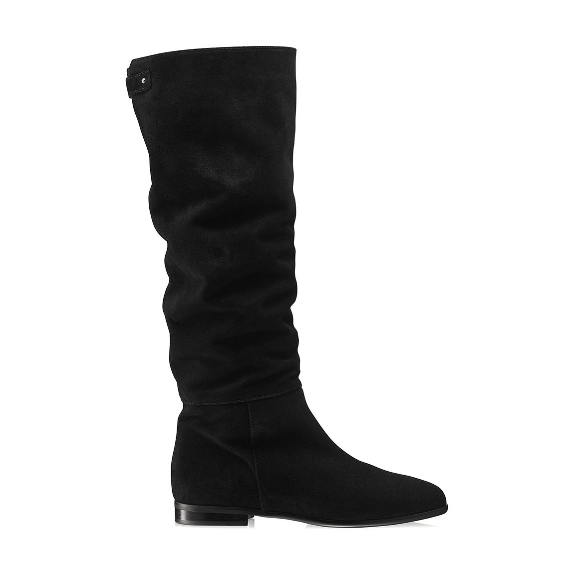 Black Suede Soft Touch Knee High Boot main product photo