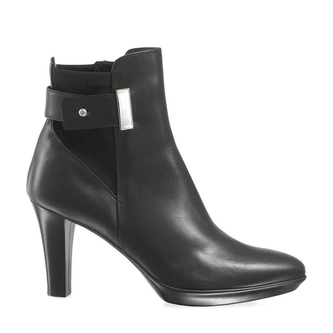 Black Leather Ruby Dry Platform Ankle Boots main product photo