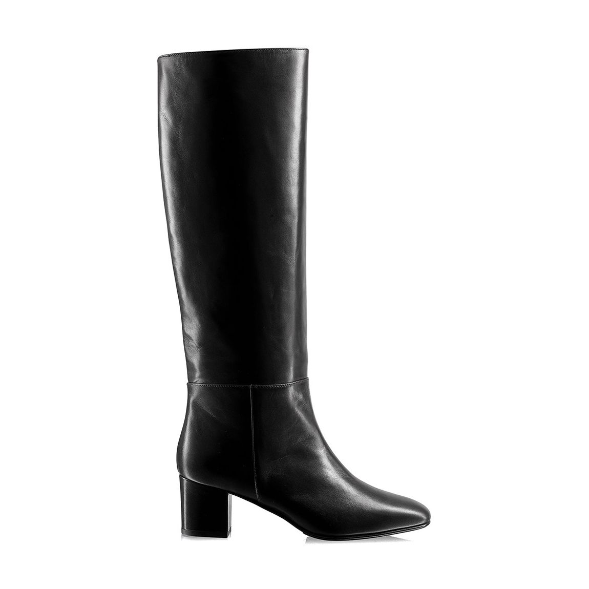 Black Leather Trilogy Knee High Boot main product photo