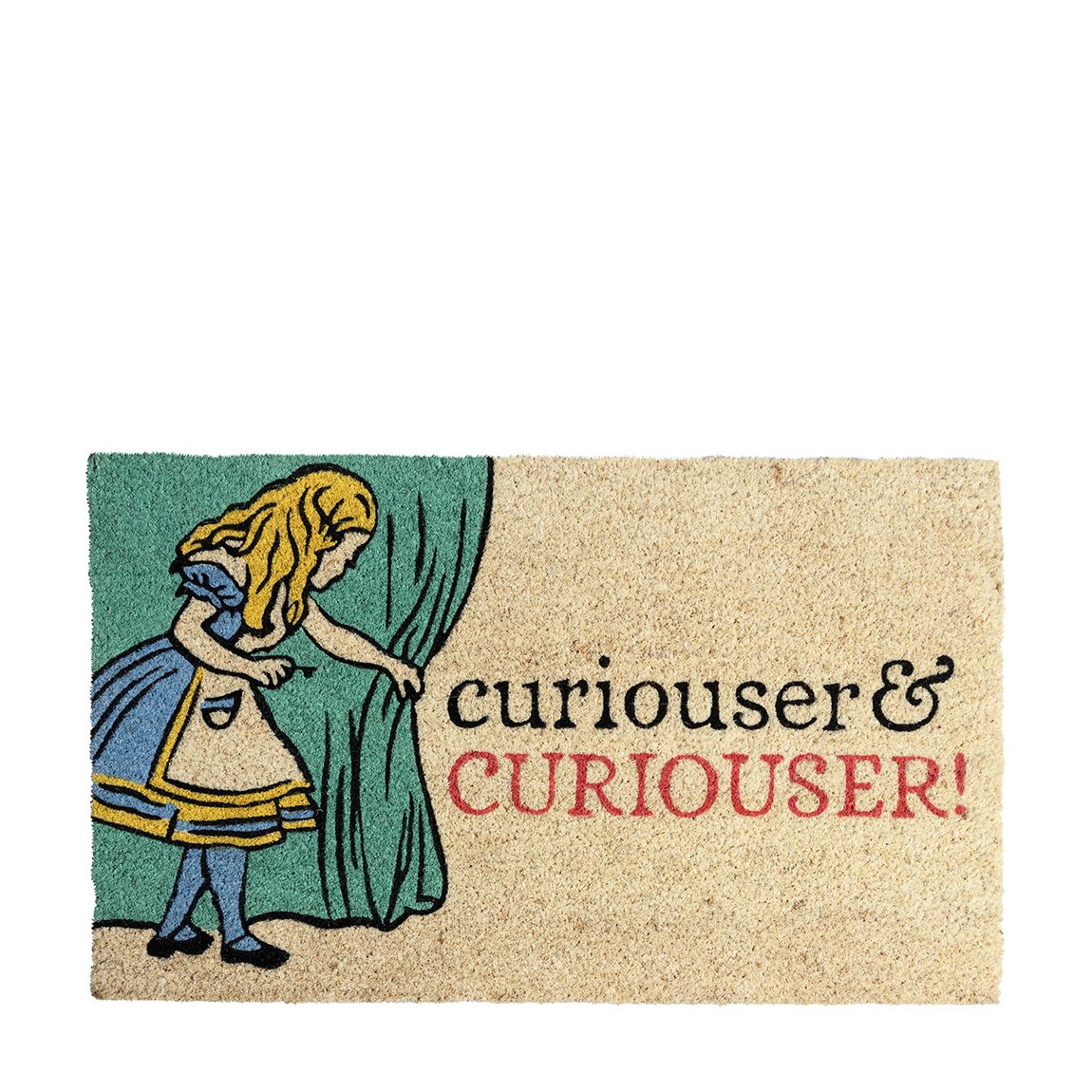 Victoria and Albert Museum Curiouser and Curiouser Coir Doormat main product photo