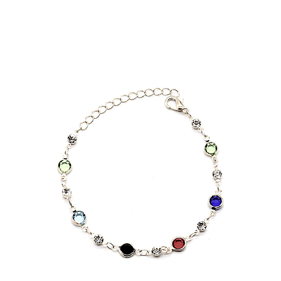 Silver Plated Multi Gemstone Bracelet main product photo