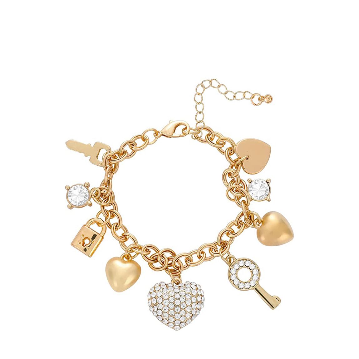 18K Gold Turquoise Charm Bracelet main product photo