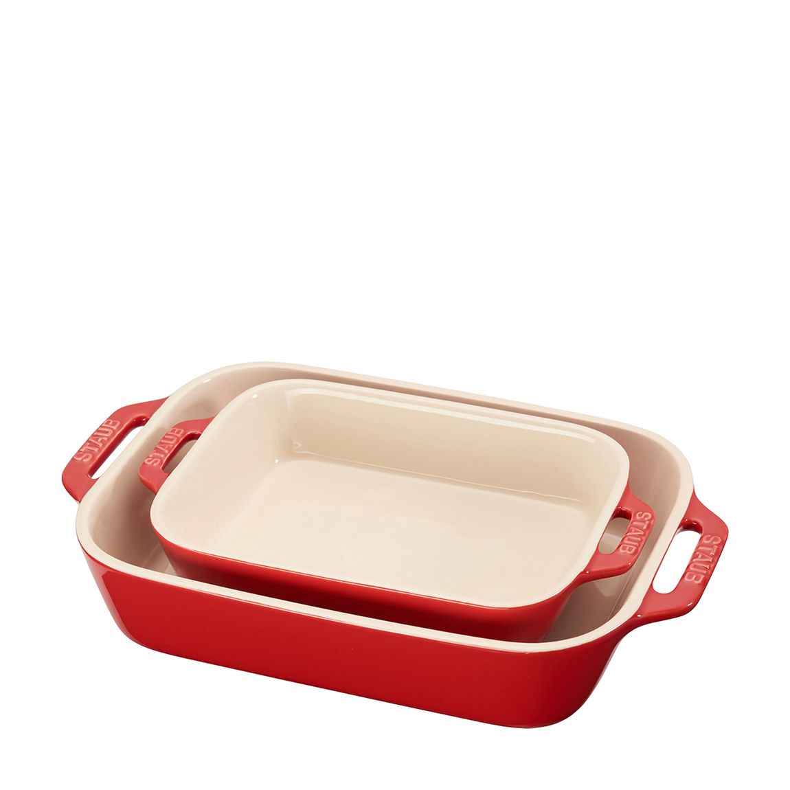 Set of 2 Cherry Rectangular Oven Dishes main product photo