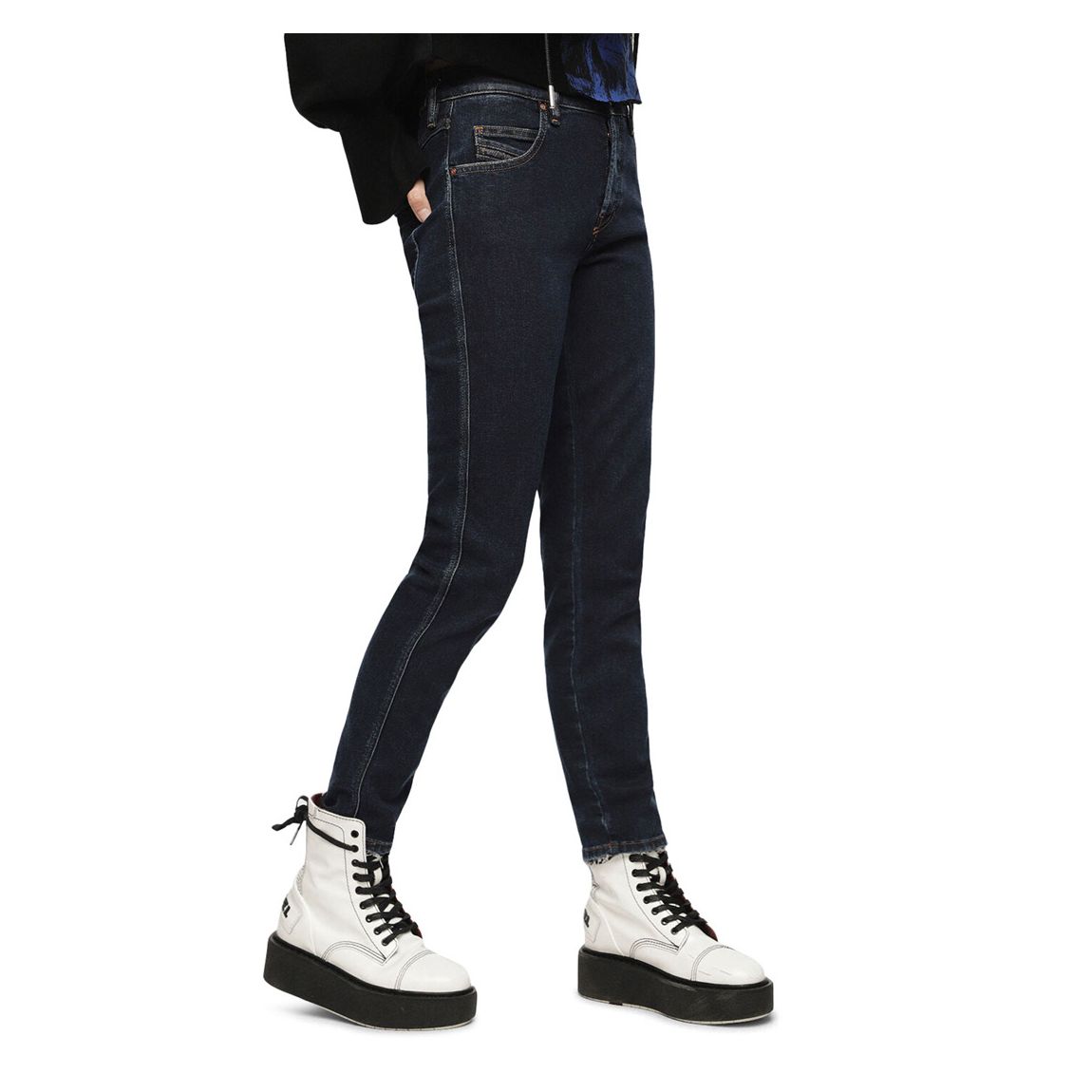 Dark Blue Babhila Slim-Skinny Stretch Jeans main product photo