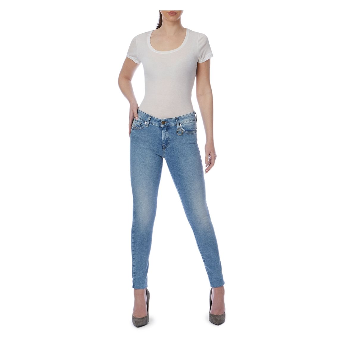 Light Blue Slandy Super Slim-Skinny Jeans main product photo