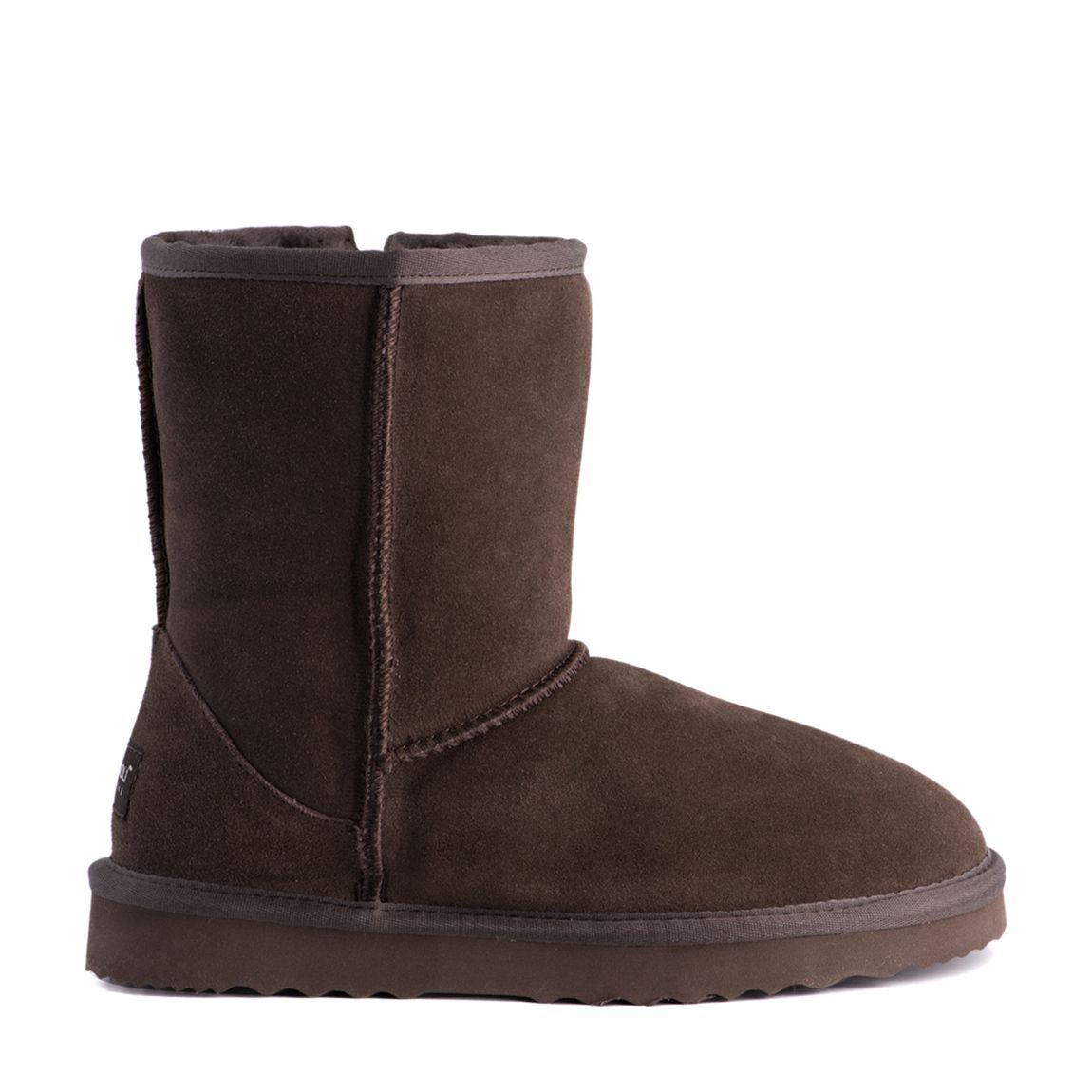 Chocolate Bronte Mid Zip Up Sheepskin Boot main product photo