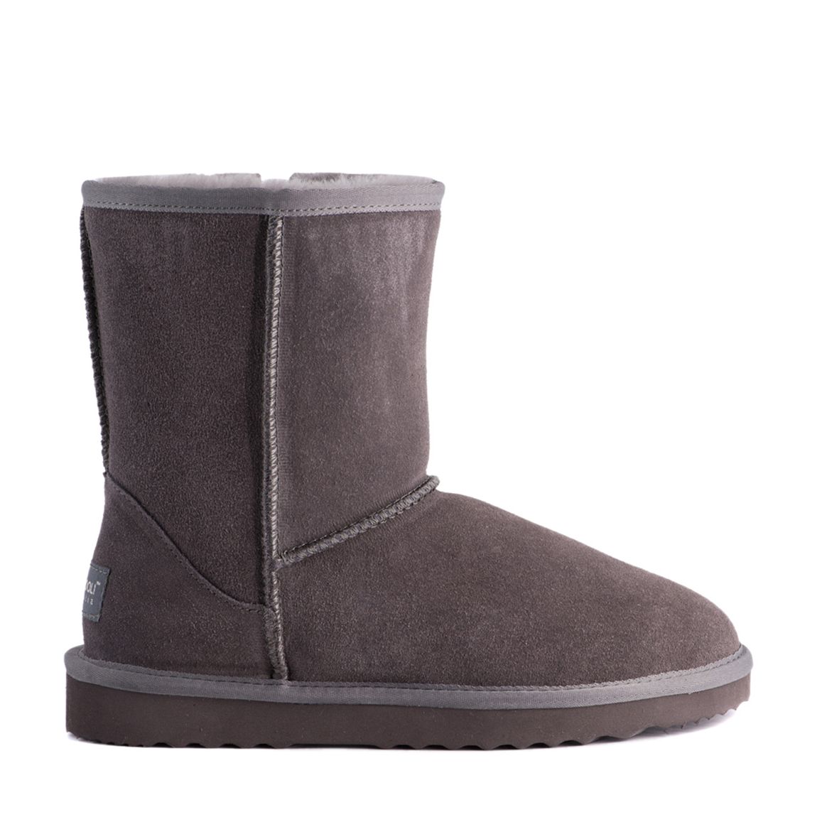 Grey Bronte Mid Zip Up Sheepskin Boot main product photo