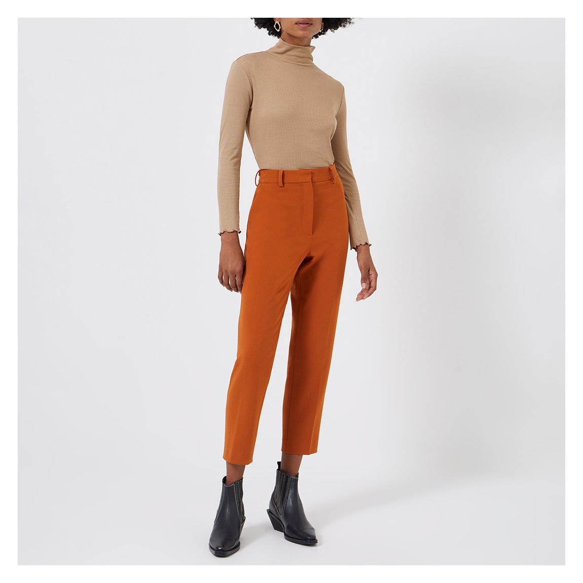 Brown Buntie Whisper Straight Trousers main product photo