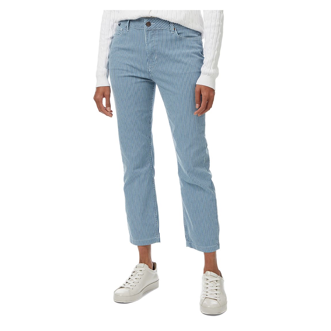 Light Blue Cropped Stretch Jean main product photo