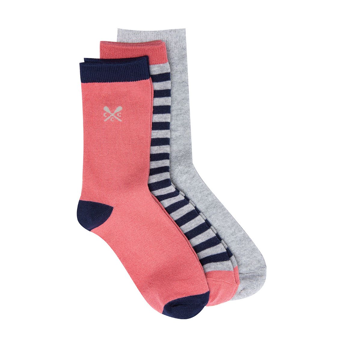 Pink 3 Pack Lurex Socks main product photo