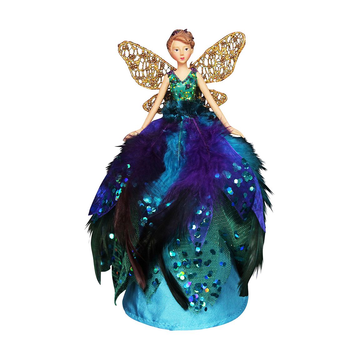 Peacock Angel Tree Topper main product photo