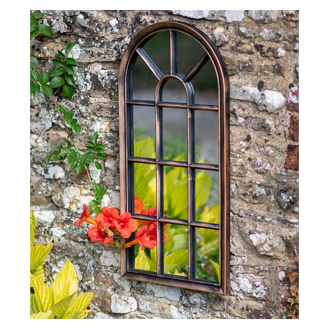 Modena Wall Mirror - Brushed Copper main product photo
