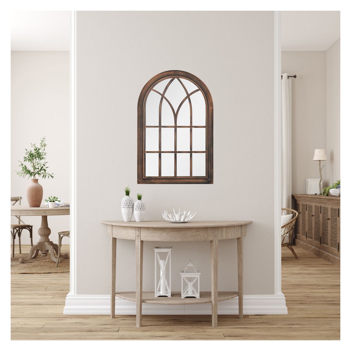 Toscana Wall Mirror - Brushed Copper main product photo