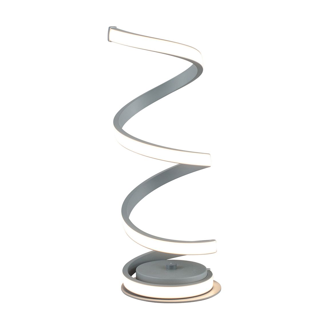 Solaris Grey Spiral Table Lamp main product photo