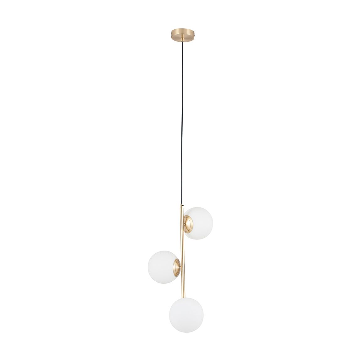 Asterope White Orb & Gold Pendant Light main product photo