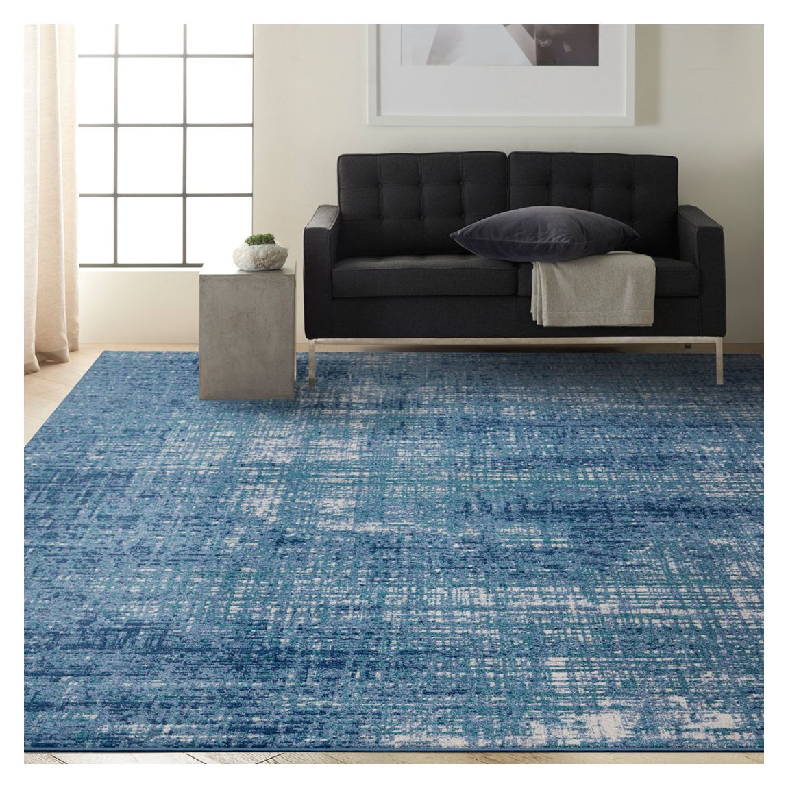River Flow RFV02 300 x 229cm Rug, Teal/Ivory/Blue main product photo