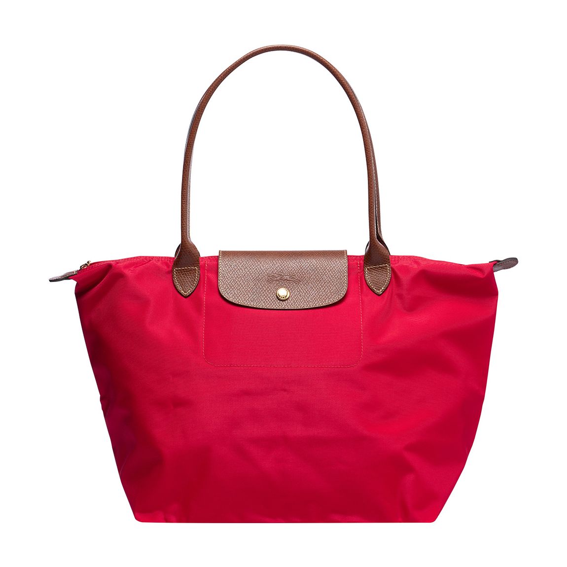 Red Garance Le Pliage Original Large Shoulder Bag main product photo