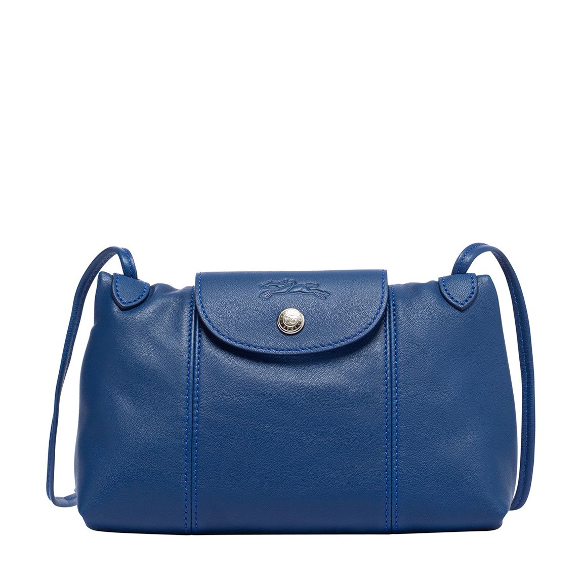 Blue Le Pliage Cuir Crossbody main product photo