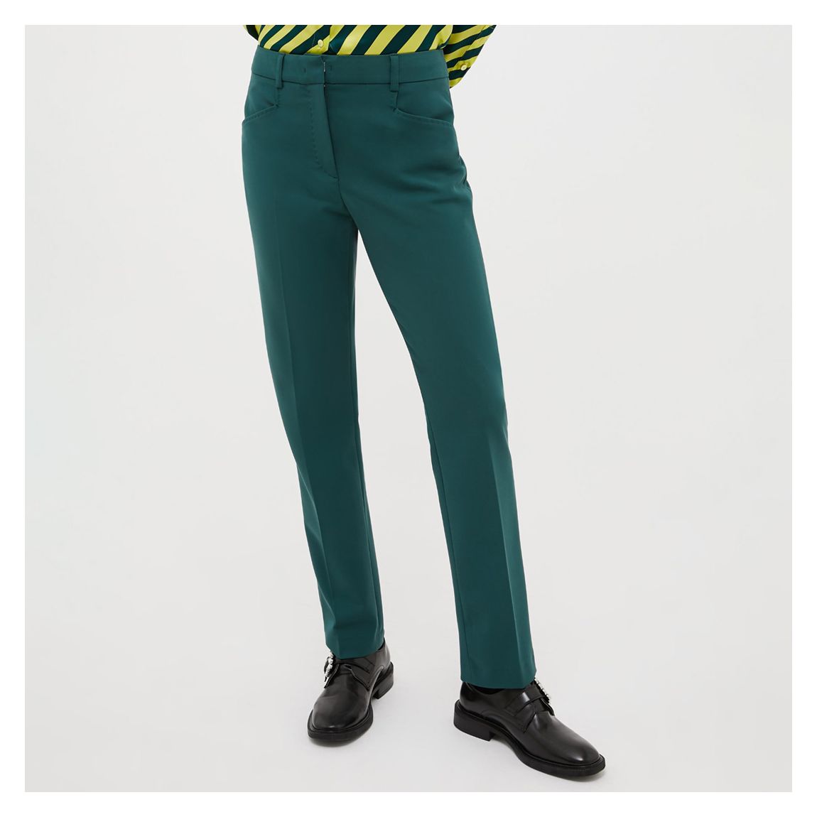 Green Adda Straight Leg Trousers main product photo