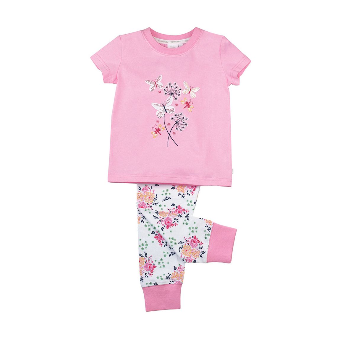 Pink Floral Print Pyjamas main product photo