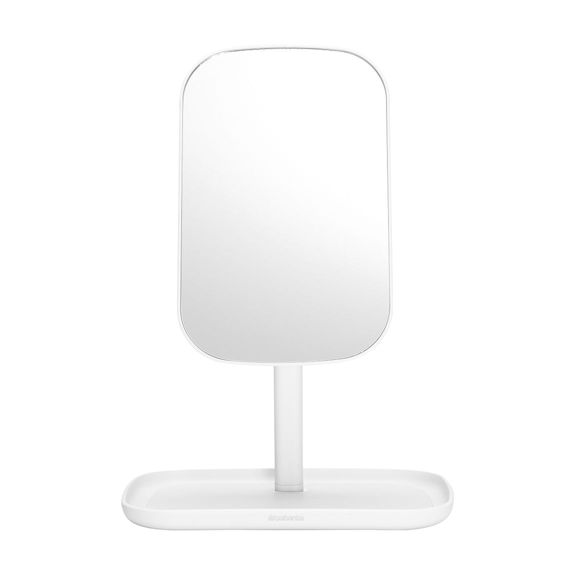 ReNew Mirror with Storage Tray, White main product photo