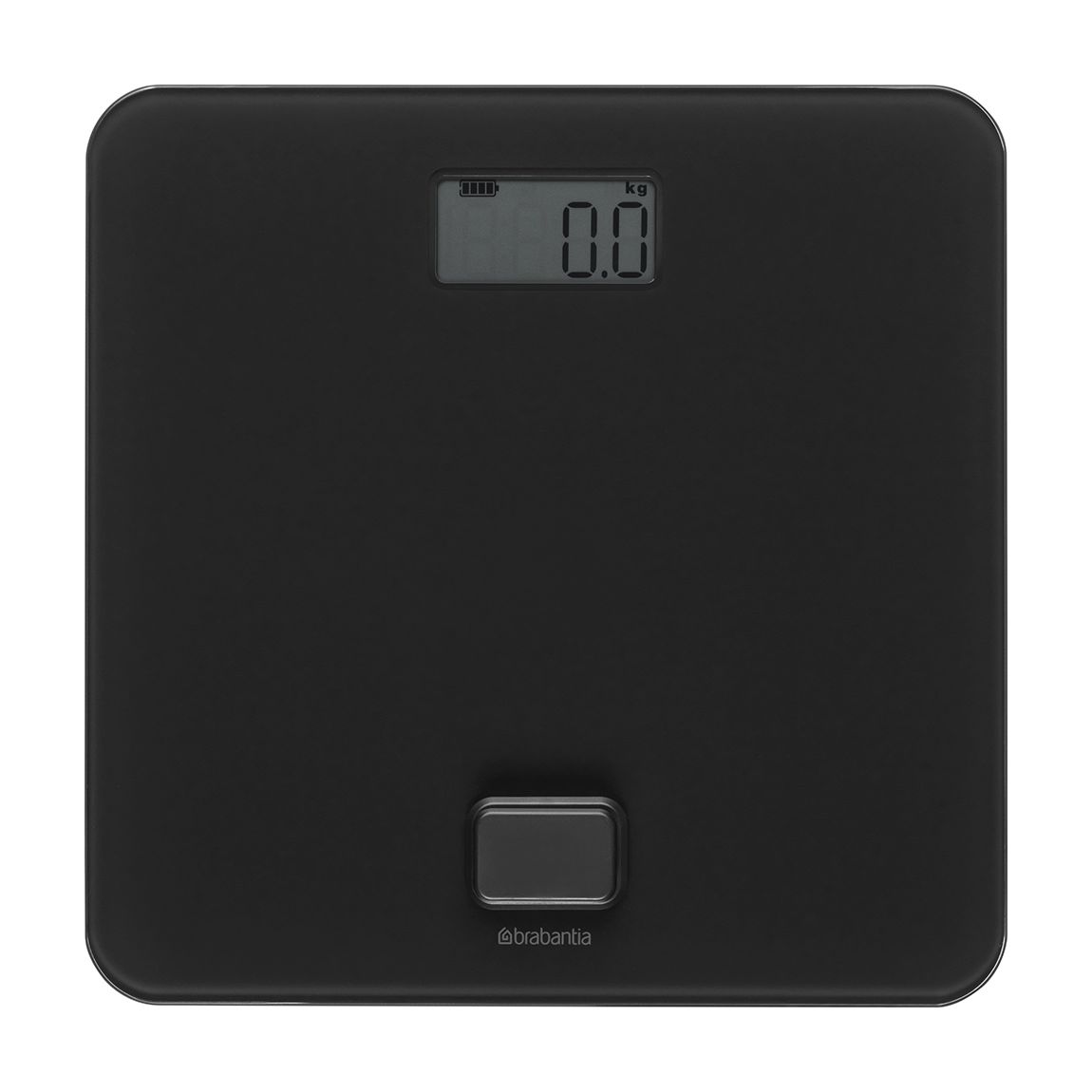 ReNew Battery Free Bathroom Scale, Black main product photo