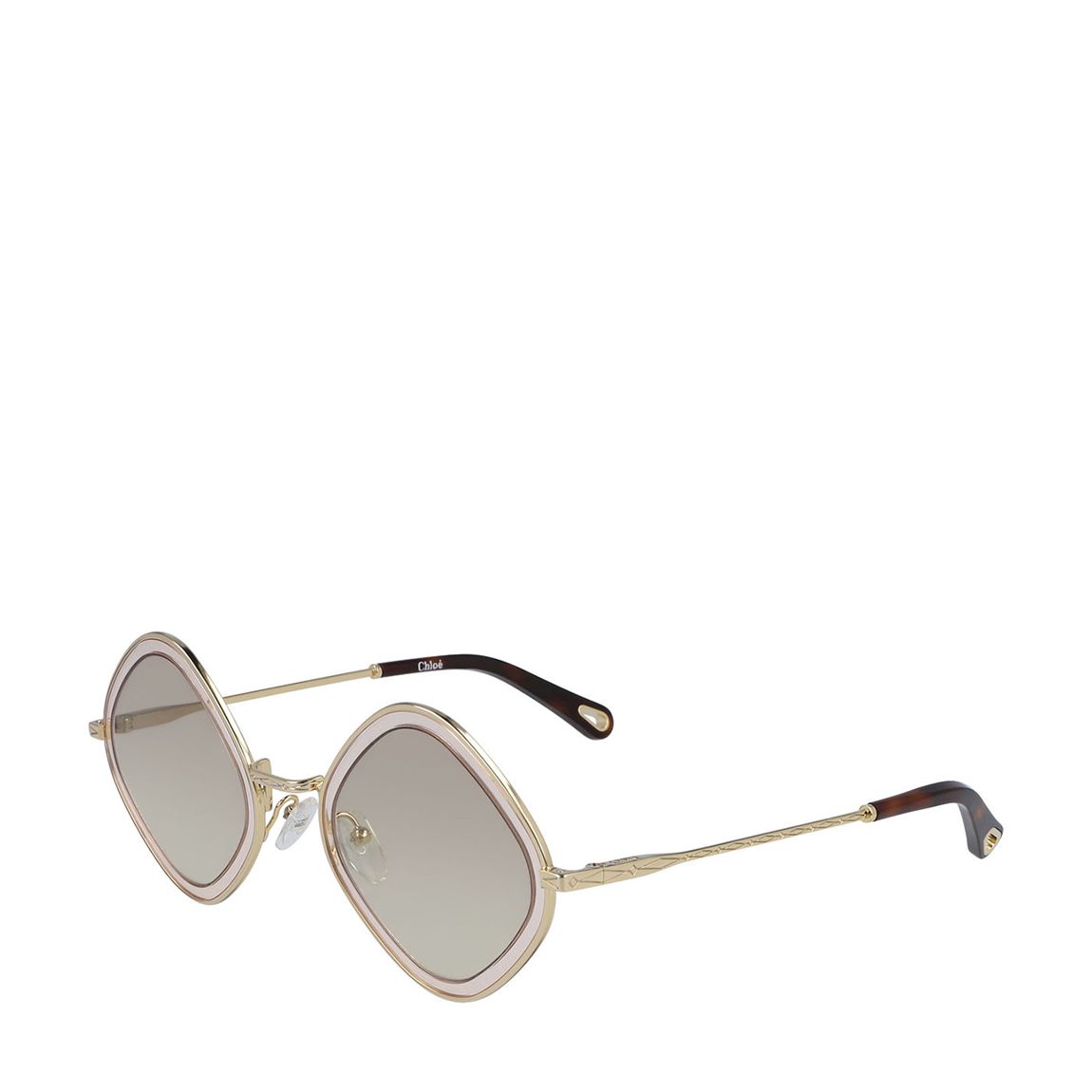 Women's Gold Chloe Sunglasses 55mm main product photo