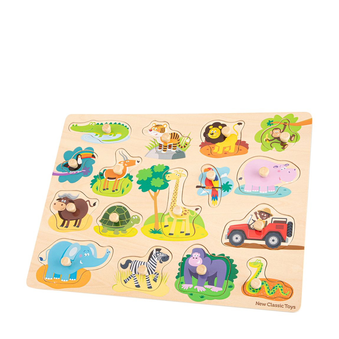 Peg Puzzle - 16 Pieces - Safari main product photo