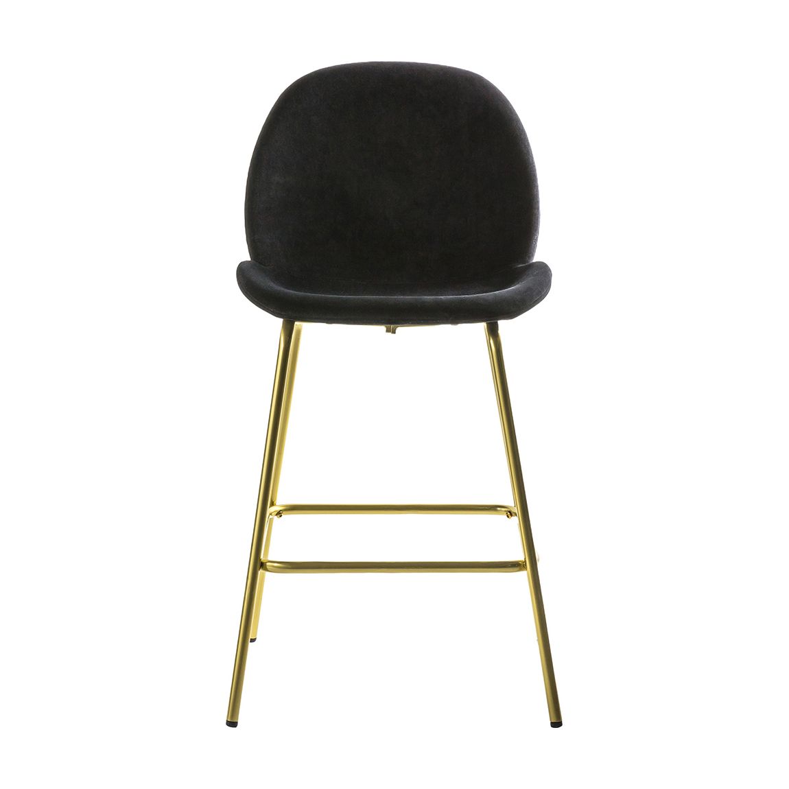 Set of 2 Belmont Stools, Black Velvet main product photo