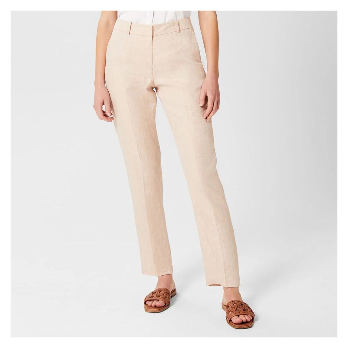 Neutral Ivana Linen Trousers main product photo