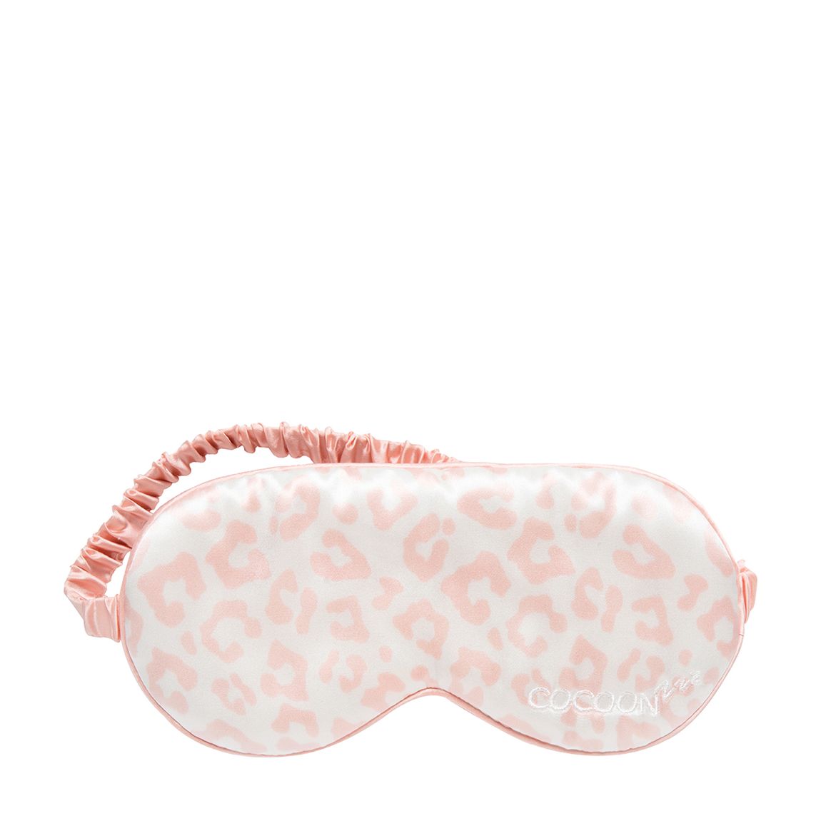Mulberry Silk Eye Mask, Leopard Pink main product photo