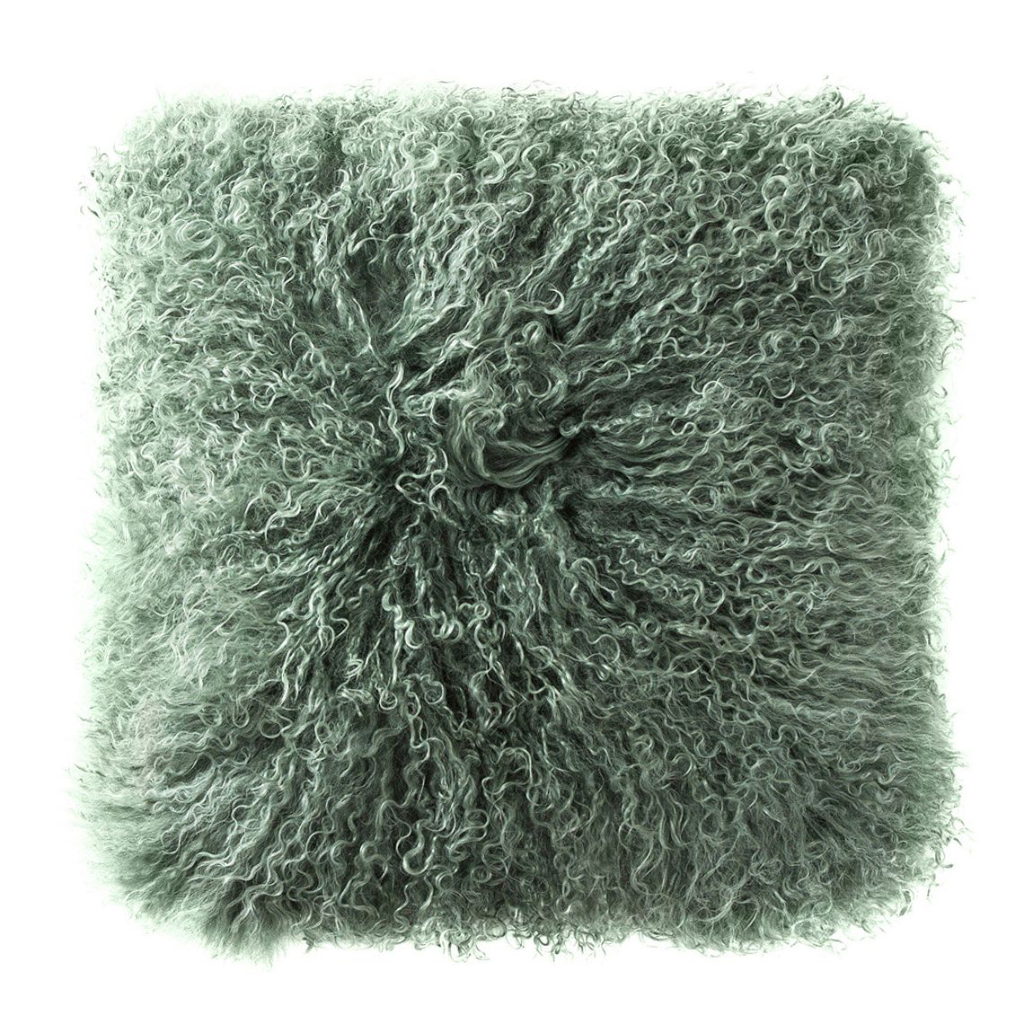 Tibetan Longwool 40x40cm Cushion, Velvet Evergreen main product photo
