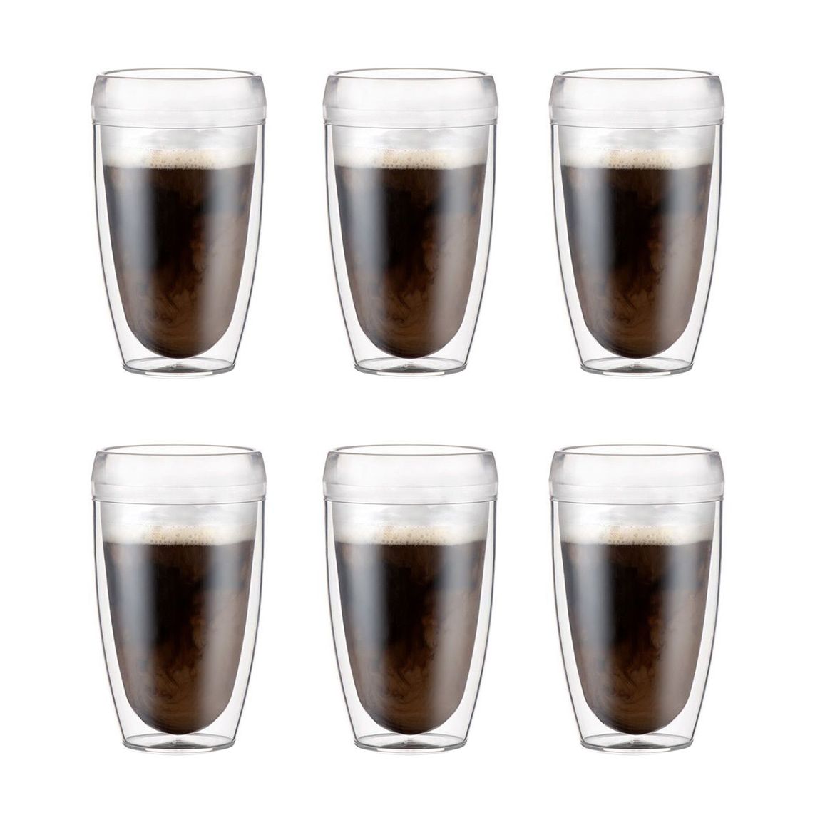Set of 6 Double Walled Tumblers, 450ml main product photo