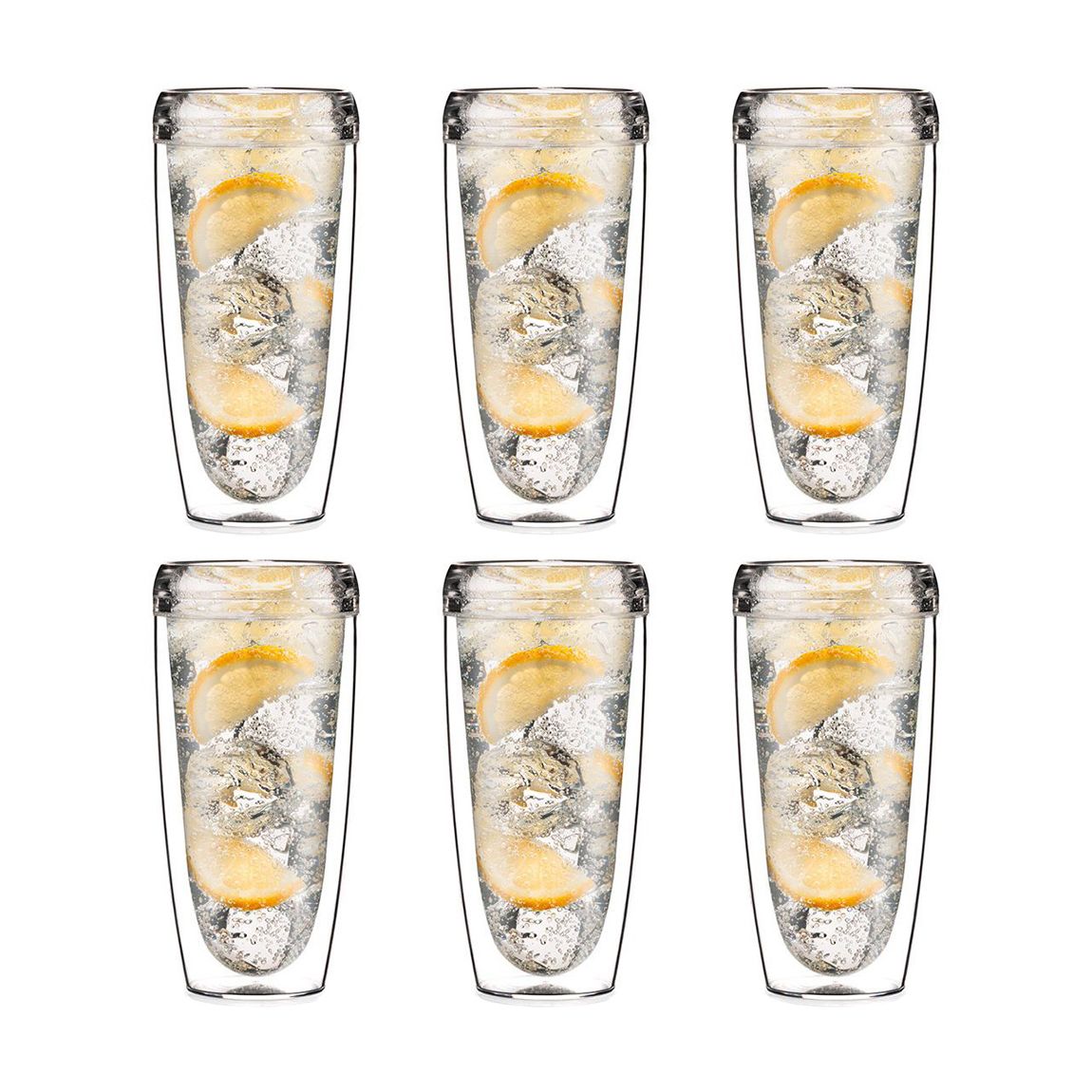 Set of 6 Pavina Double Wall Glass, X Large 0.6L, 20oz main product photo